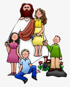 Teaching Of Jesus About Little Children Clip Art - Children And Jesus Clip Art, HD Png Download, Transparent PNG