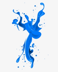 #paint #splatter #splash #blue - Red Liquid Splash Paint, HD Png Download, Transparent PNG