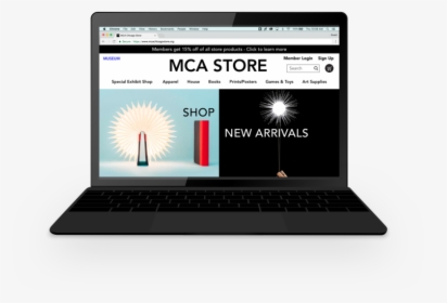 Mca Black Minimal Mockup - Netbook, HD Png Download, Transparent PNG