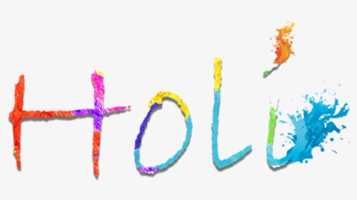 Happy Holi Text Png - Holi Background And Png Text, Transparent Png, Transparent PNG