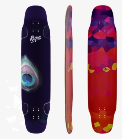 Rayne Whip 41 Peacock Longboard Deck, HD Png Download, Transparent PNG