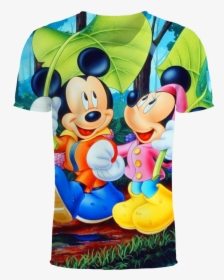 Anime Mickey Minnie Mouse 3d T-shirt - Micky Mouse Y Minnie, HD Png Download, Transparent PNG