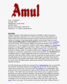 Amul Company History In Hindi, HD Png Download, Transparent PNG