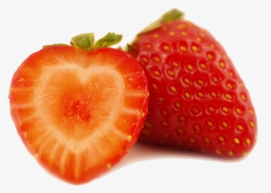 Heart Shaped Strawberry Png, Transparent Png, Transparent PNG