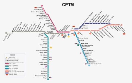 Transparent Linhas Png - Linha De Trem Cptm, Png Download, Transparent PNG