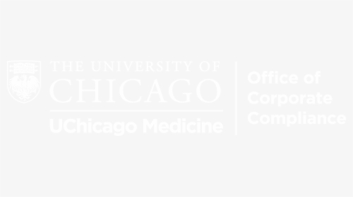 Office Of Corporate Compliance - White Uchicago Medicine Logo Png, Transparent Png, Transparent PNG
