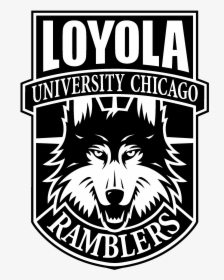Loyola Chicago Ramblers Logo Black And White - Loyola University Chicago, HD Png Download, Transparent PNG
