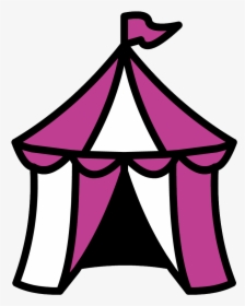 Transparent Tent Clipart Png - Clipart Circus Tent Silhouette, Png Download, Transparent PNG