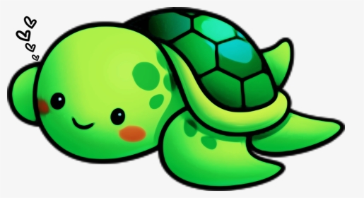 Transparent Cute Turtle Png - Cartoon Sea Turtle Transparent Background, Png Download, Transparent PNG
