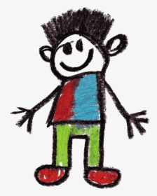 Crayon Doodle Happy Kids Drawing 5 - Child Art, HD Png Download, Transparent PNG