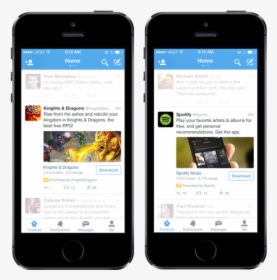 A New Way To Promote Mobile Apps To 1 Billion Devices, - Twitter App Install Ads, HD Png Download, Transparent PNG