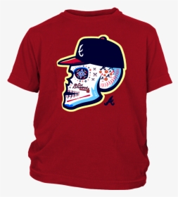 2019 Los Bravos Sugar Skull Shirt Atlanta Braves - Thirst Project Cameron Boyce, HD Png Download, Transparent PNG