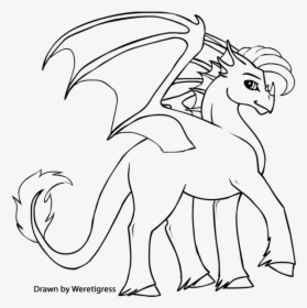 Baby Dragon Coloring Pages To Print Out - Line Art, HD Png Download, Transparent PNG