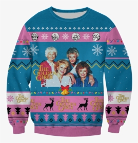 The Golden Girls American Sitcom Ugly Christmas All - Golden Girls Ugly Christmas Hooded Sweatshirt, HD Png Download, Transparent PNG