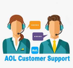 Aol Customer Service Uk - Call Center Agent Graphic, HD Png Download, Transparent PNG