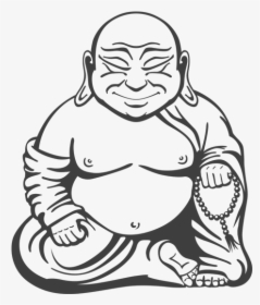 Fat Buddha Clipart Image Library Fat Buddha Drawing - Ezras Enlightened Cafe, HD Png Download, Transparent PNG