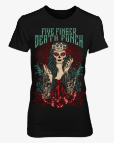 T Shirts Five Fingers Death Punch Lady Muerta, HD Png Download, Transparent PNG