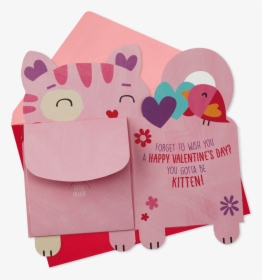 You Gotta Be Kitten Me Valentines Day Card Money Holder - Cushion, HD Png Download, Transparent PNG