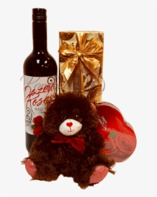 Mi Amor Red Wine Gift Basket, Dozen Roses Wine, Send - Wine Bottle, HD Png Download, Transparent PNG