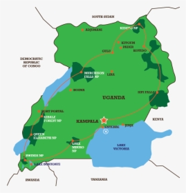 Ugnps - Uganda Gorilla Trekking Map, HD Png Download, Transparent PNG