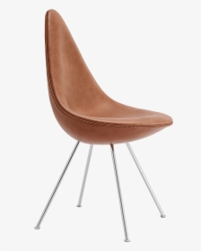 The Drop Chair Arne Jacobsen Upholstered Elegance Leather - Drop Chair Arne Jacobsen, HD Png Download, Transparent PNG