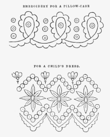 Printable Embroidery Designs Free - Printable Embroidery Border Patterns, HD Png Download, Transparent PNG
