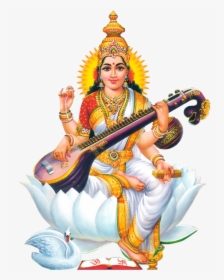 #india #religion #god #freetoedit - Saraswati Mata Png Hd, Transparent Png, Transparent PNG