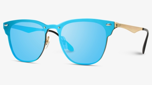 Full Blue Lens Square Sunglasses - Plastic, HD Png Download, Transparent PNG