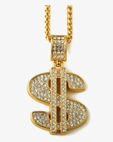 Gold Chains Png - Gold Chain Money Sign, Transparent Png, Transparent PNG