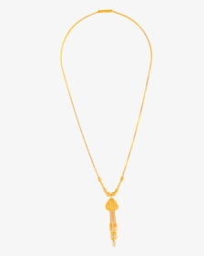 22kt Yellow Gold Chain Pendant For Women - Necklace, HD Png Download, Transparent PNG