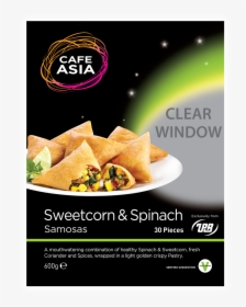 Sweencorn & Spinach Samosa - Cafe Asia Spring Rolls, HD Png Download, Transparent PNG