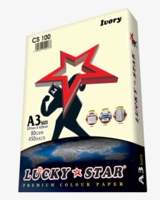 Lucky Star A4 Paper 80gsm, HD Png Download, Transparent PNG