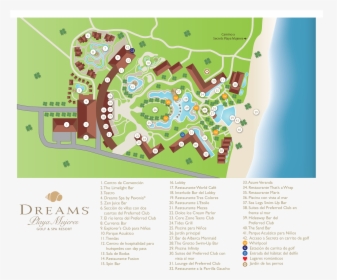 Dreams Playa Mujeres Map, HD Png Download, Transparent PNG