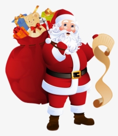 Saint Nicholas Png Free Download - Cartoon Santa Claus Father Christmas, Transparent Png, Transparent PNG
