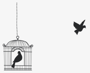 Open Bird Cage Png - Birds Flying From Cage Png, Transparent Png, Transparent PNG