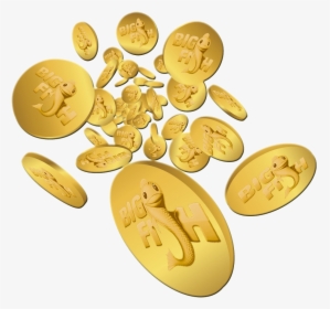 Golden Coins Png Free Pic - Slots Coins, Transparent Png, Transparent PNG