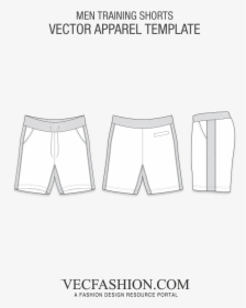 Pants Clipart Tracksuit Pants - Sweat Shorts Template, HD Png Download, Transparent PNG