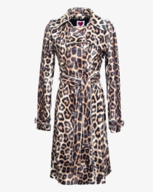 Classic Leopard Trench Coat - Trench Coat, HD Png Download, Transparent PNG