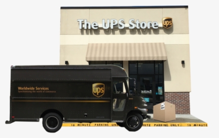 ups delivery truck cartoon