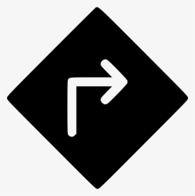 Road Sign Right - 128px Icon, HD Png Download, Transparent PNG