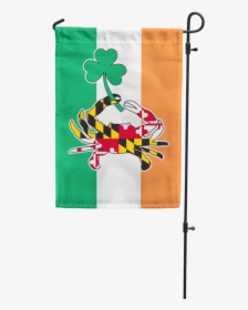Maryland Full Flag Crab With Shamrock W/ Irish Flag - Maryland State Flag, HD Png Download, Transparent PNG