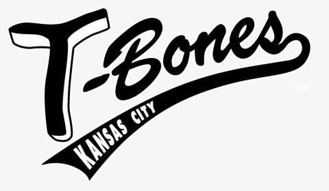 Kansas City T Bones Logo Black And White - Calligraphy, HD Png Download, Transparent PNG