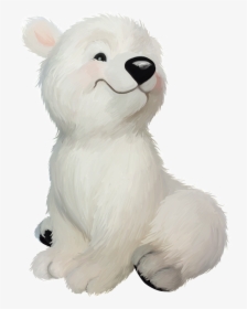 Este Oso Blanco Png Transparente - Cartoon Polar Bear Png, Png Download, Transparent PNG