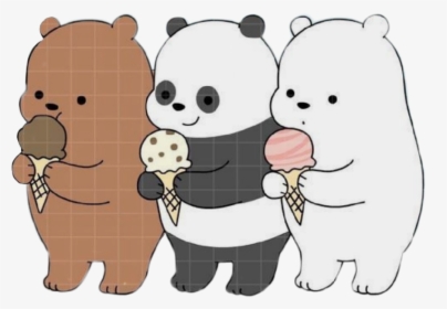 #somososos #kawaii #icecream #helado #bears #osos #bear - We Bare Bears Background, HD Png Download, Transparent PNG