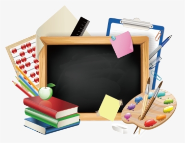 Clipart School Supplies Background, HD Png Download, Transparent PNG