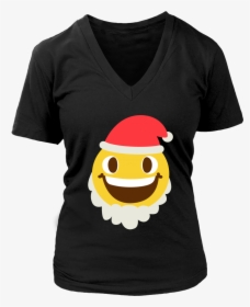 Funny Christmas Costume Cute Emoji Santa Claus Smile - Nice Rack Shirt Pool, HD Png Download, Transparent PNG