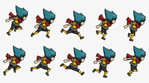 Volt Sprite Sheet By Kwelfury-d5hx008 - 2d Game Character Design, HD Png Download, Transparent PNG