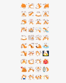 Foxes Friends Chubby Stickers Line Sticker Gif & Png - Line 貼圖 小 狐狸, Transparent Png, Transparent PNG