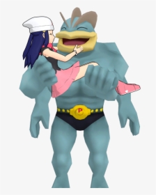What I Hate About Pokeride - Pokemon Dawn And Machamp, HD Png Download, Transparent PNG