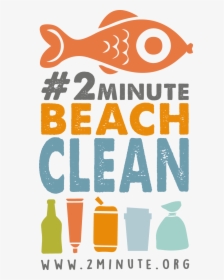 2 Minute Beach Clean Logo, HD Png Download, Transparent PNG